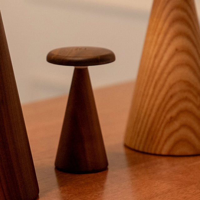 Gingko Sylva Table Lamp, Mini Walnut