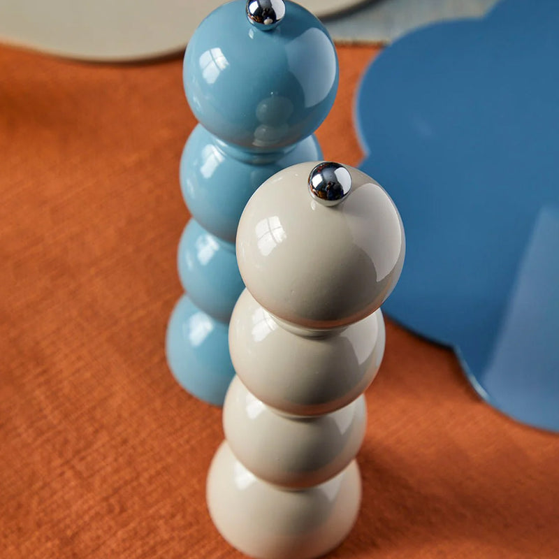 Addison Ross Chambray Blue Bobbin Salt / Pepper Mill