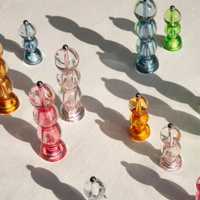 Addison Ross Blue Icy Bobbin Salt or Pepper Mill