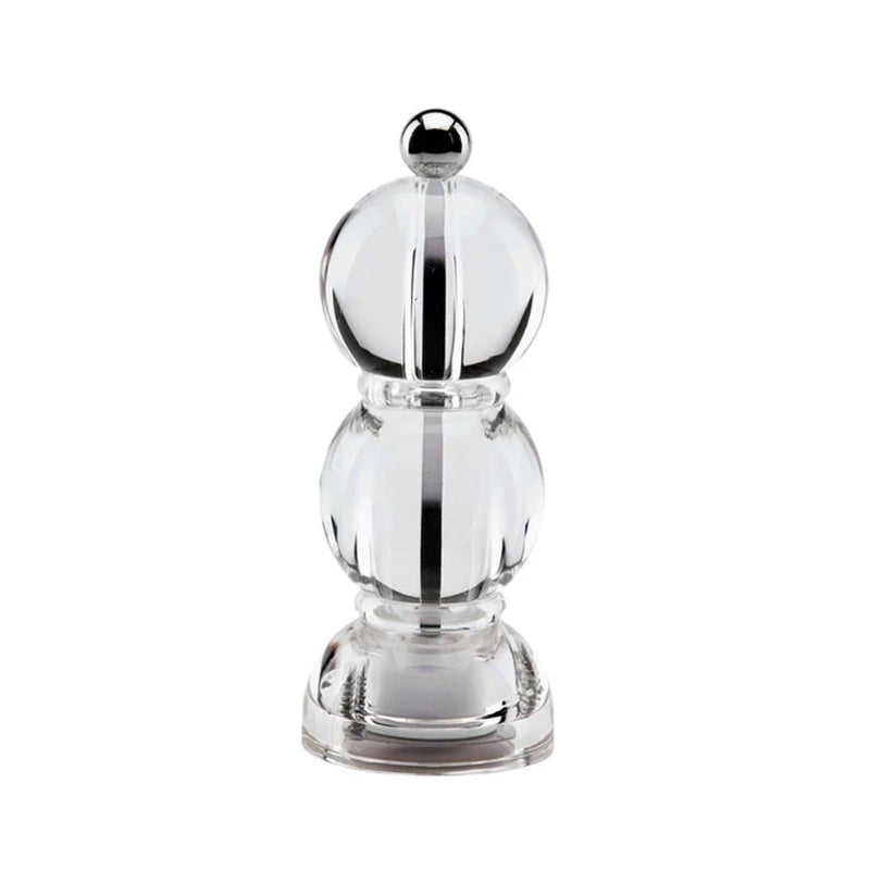 Addison Ross Clear Icy Mini Bob Salt or Pepper Mill