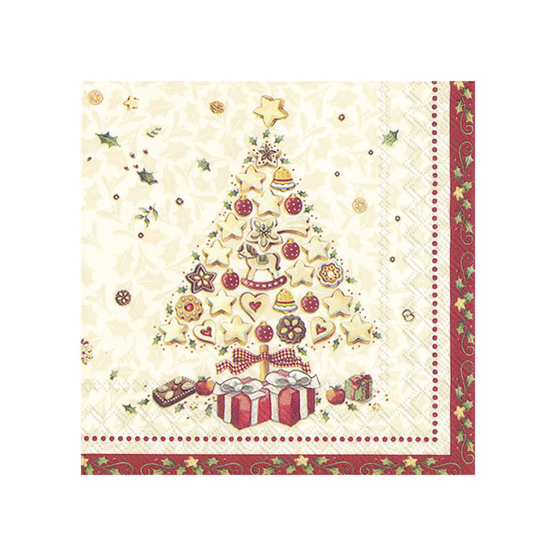 Ideal Home Range Christmas Bakery Tree Lunch Napkins