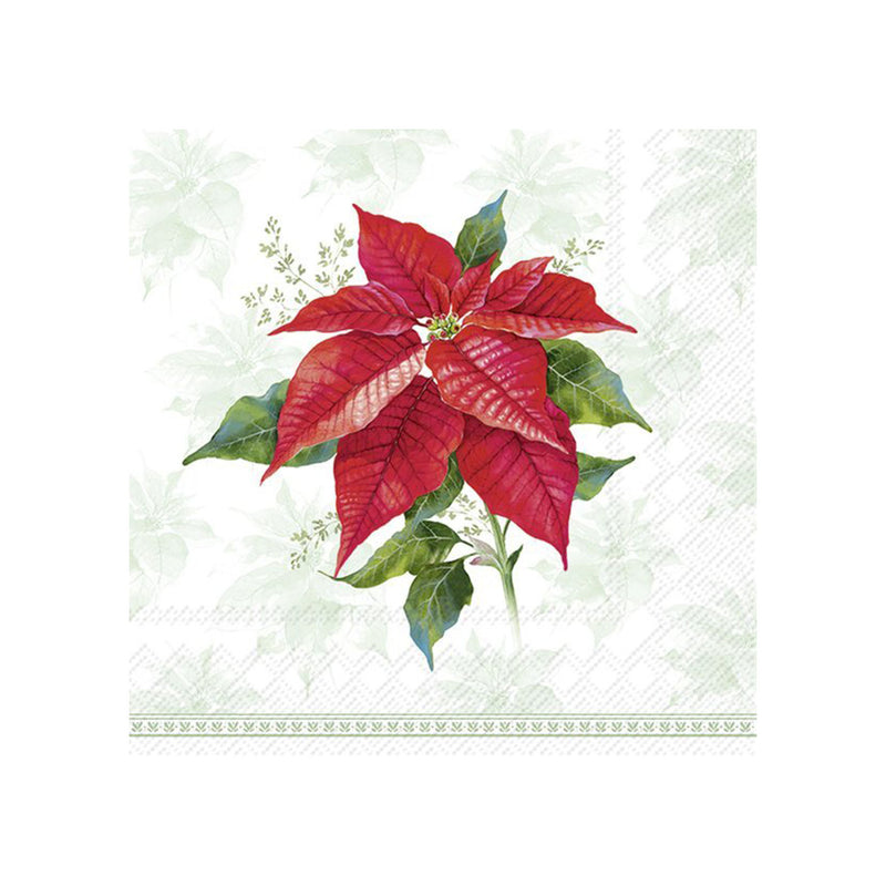 Ideal Home Range Classic Poinsettia Lunch Napkins