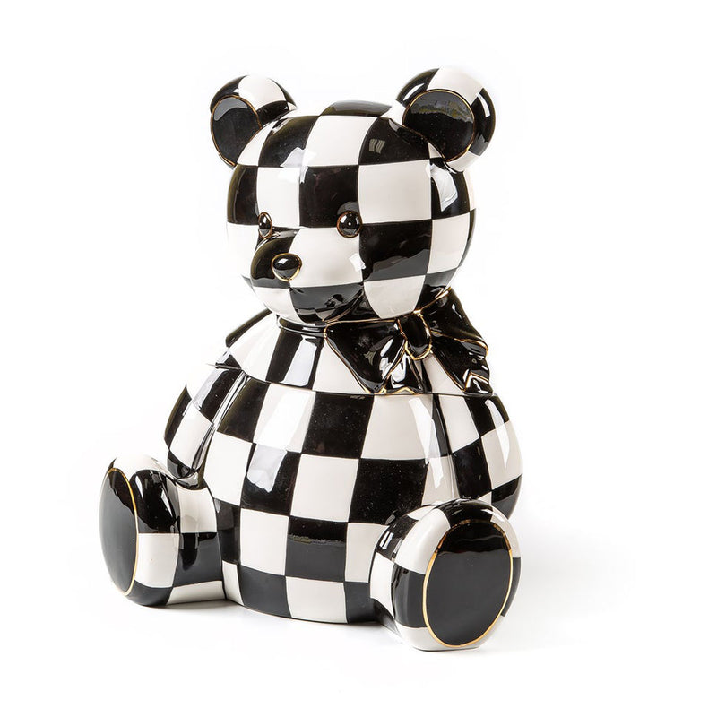 Mackenzie-Childs Courtly Bear Cookie Jar
