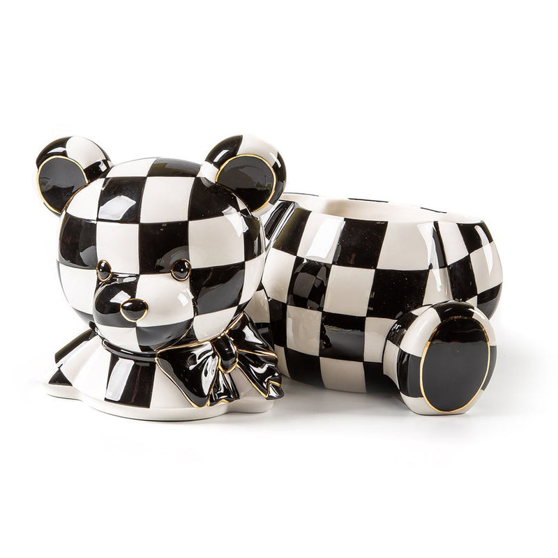 Mackenzie-Childs Courtly Bear Cookie Jar
