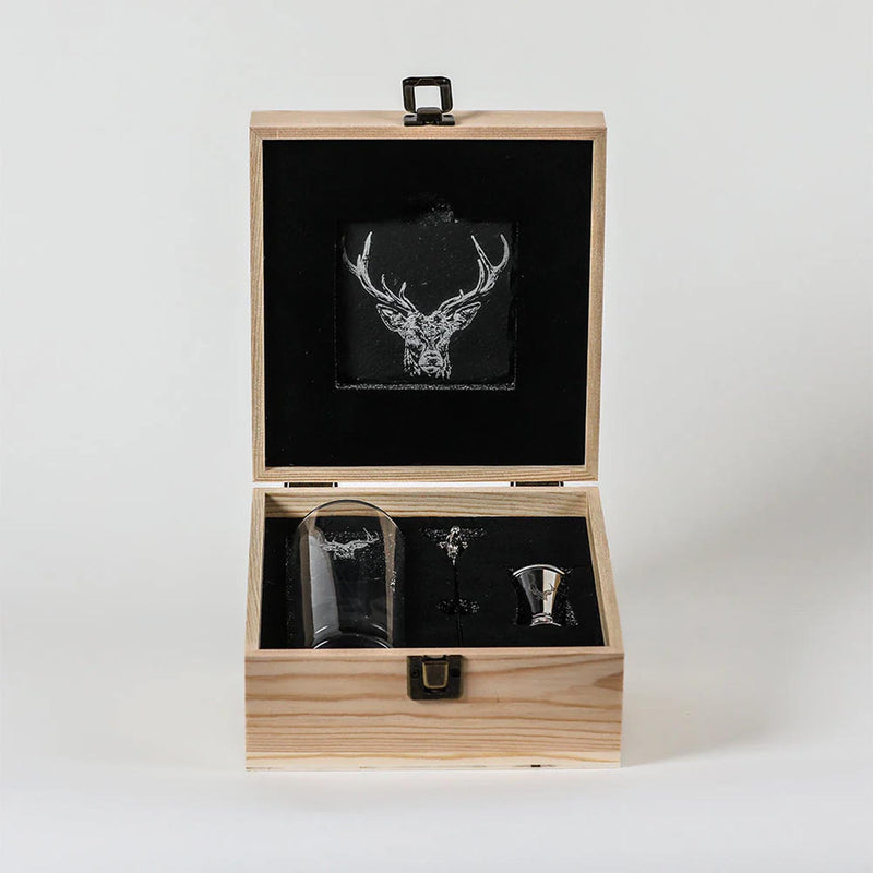 Selbare House Stag Highball Drinks Set