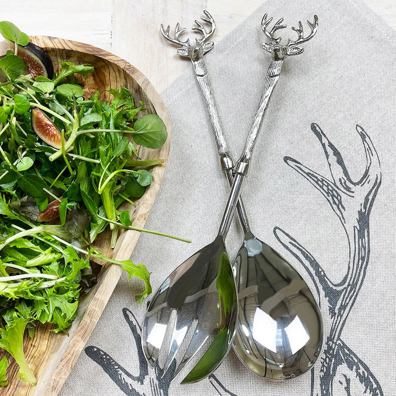 Selbrae House Stag Salad Server Set