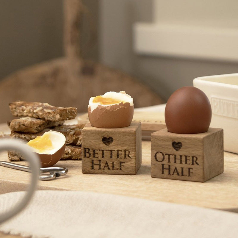Selbrae House 2 Oak Egg Cups, Better And Other