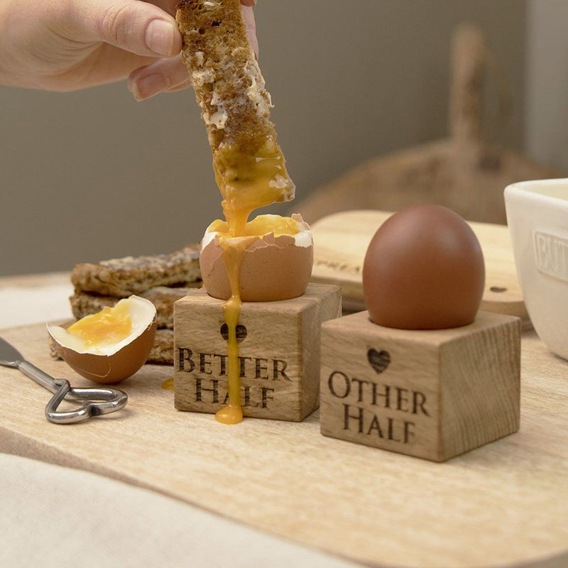 Selbrae House 2 Oak Egg Cups, Better And Other