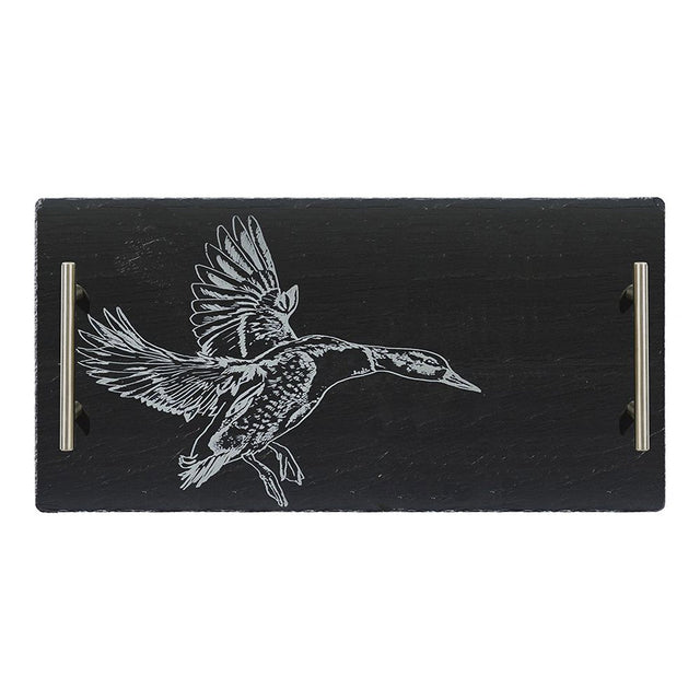 Selbrae House Slate Serving Tray, Large, Flying Duck