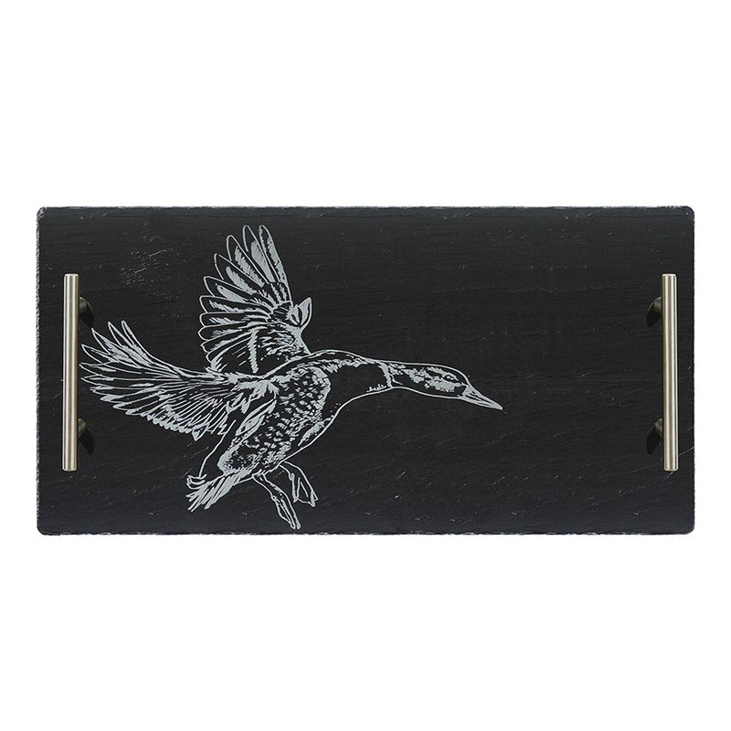 Selbrae House Slate Serving Tray, Large, Flying Duck
