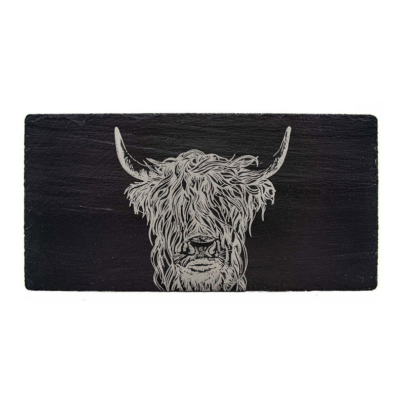 Selbrae House Highland Cow Slate Table Runner