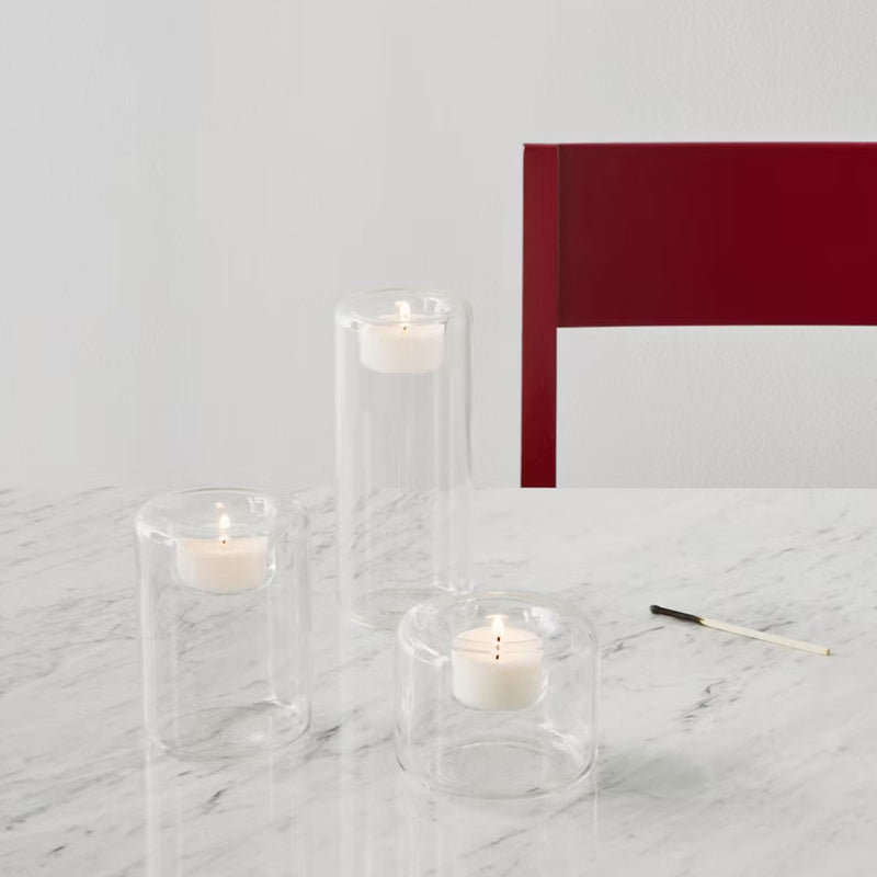 Kosta Boda Happy Votives, Clear, Set of 3