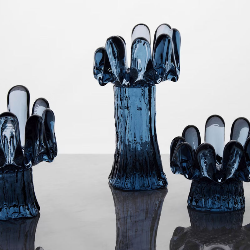 Kosta Boda Sunflower Circular Blue Votive, 92mm