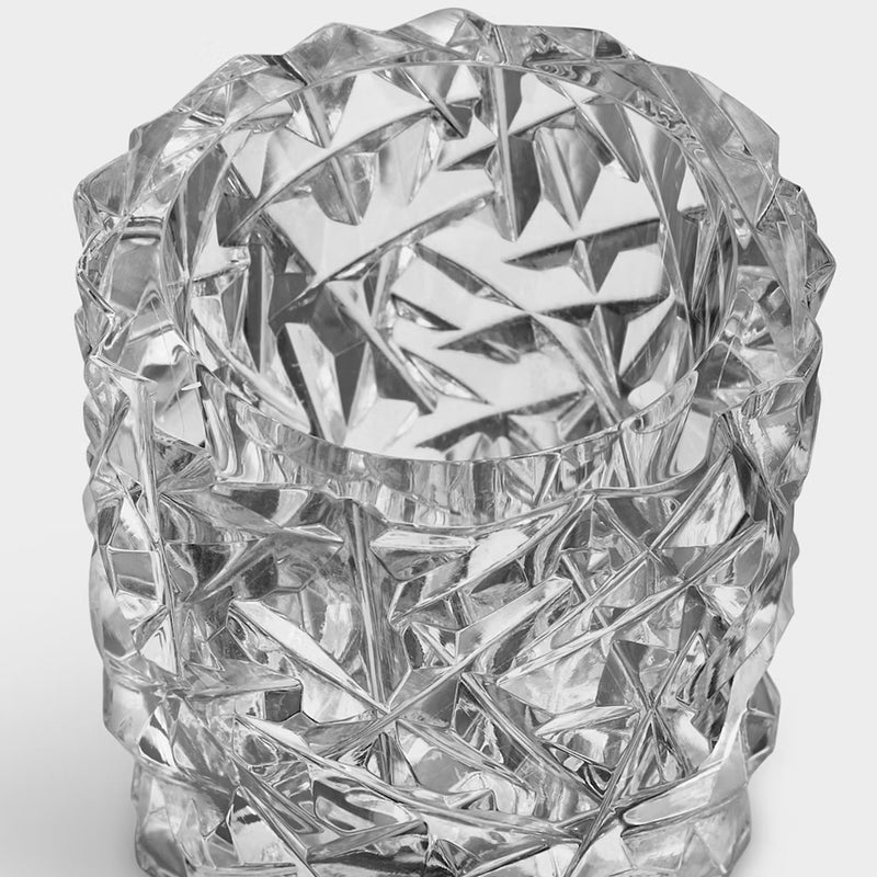 Orrefors Carat Votives, 80mm & 93mm, Set of 2