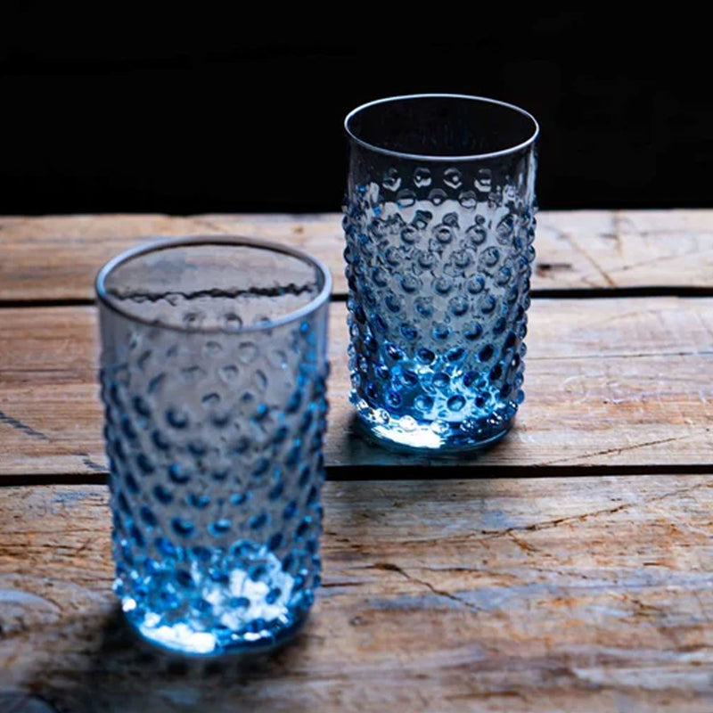 Klimchi Underlay Blue Smoke Hobnail Tumbler