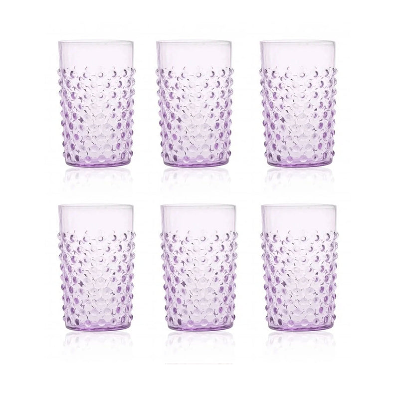 Klimchi Lilac Hobnail Tumblers (set of 6)