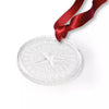 Lalique Crystal 2023 Christmas Ornament, Noel Plumes, Clear Crystal