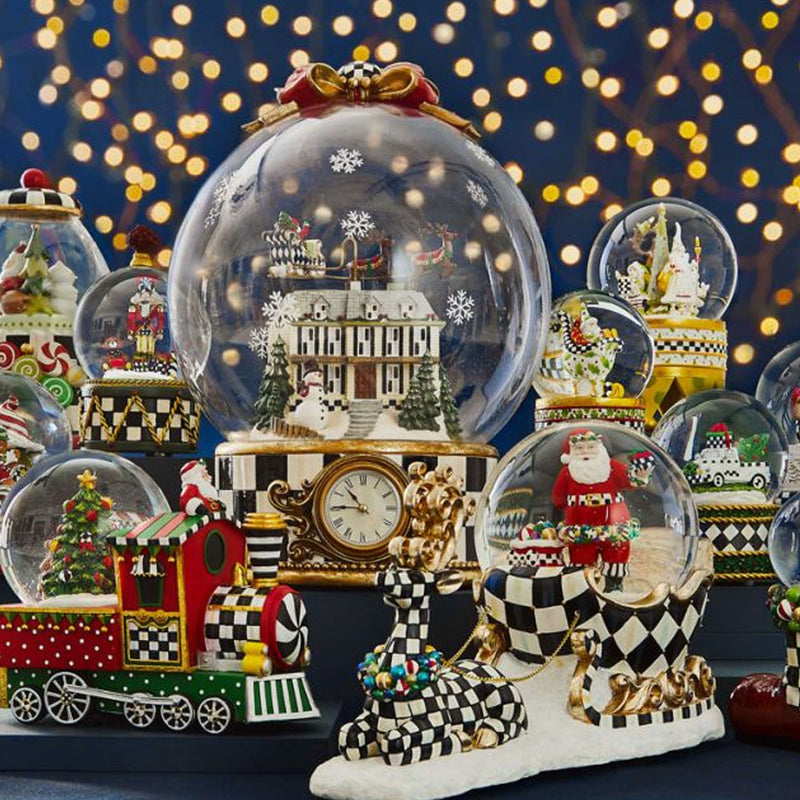 Mackenzie-Childs Christmas Magic Globe Clock