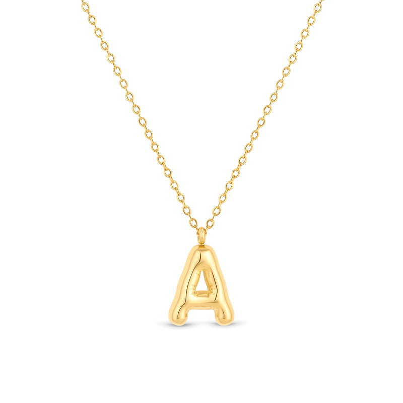 Amori Mary Initial Pendant Gold - A