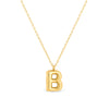 Amori Mary Initial Pendant Gold - B