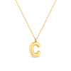 Amori Mary Initial Pendant Gold - C