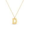 Amori Mary Initial Pendant Gold - D