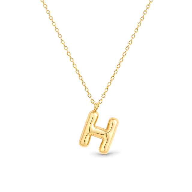 Amori Mary Initial Pendant Gold - H