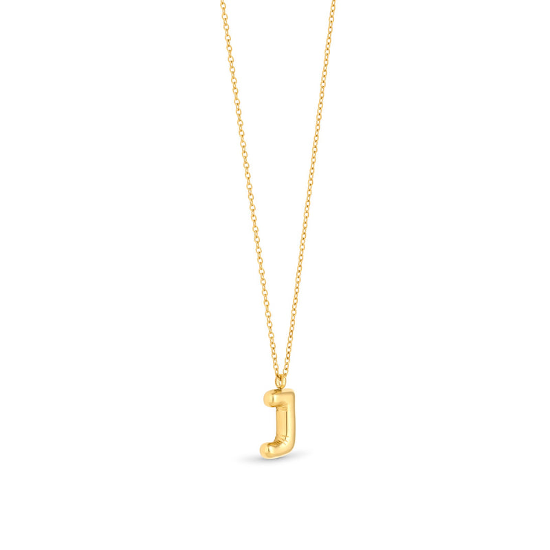Amori Mary Initial Pendant Gold - J