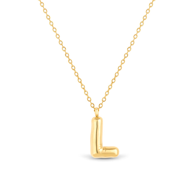 Amori Mary Initial Pendant Gold - L