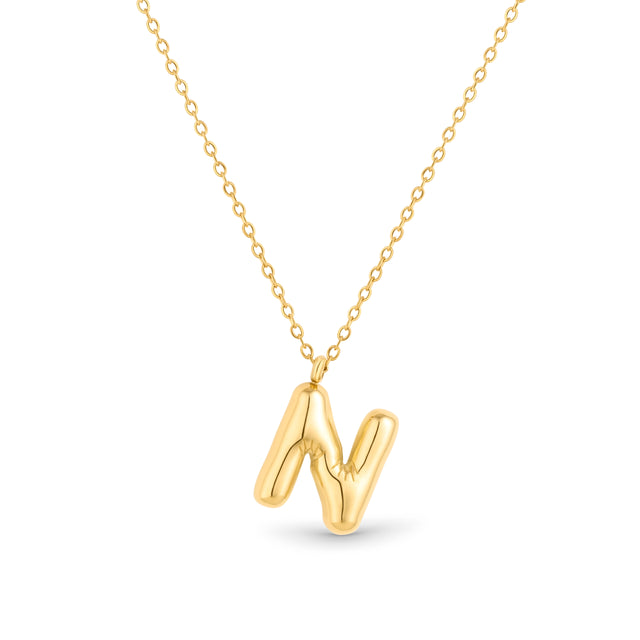 Amori Mary Initial Pendant Gold - N