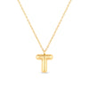 Amori Mary Initial Pendant Gold - T