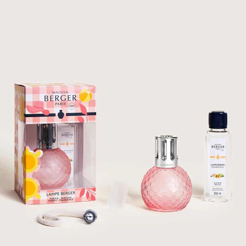 Zest of Verbena Disco Estivale Pink Lamp Berger Gift Pack