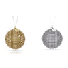 Swarovski Holiday Magic Mesh Gold & Silver Ornament Set