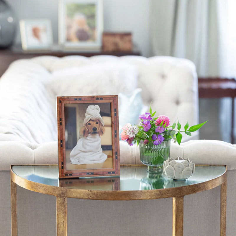 Addison Ross Star Marquetry Narrow Frame, 4 x 6