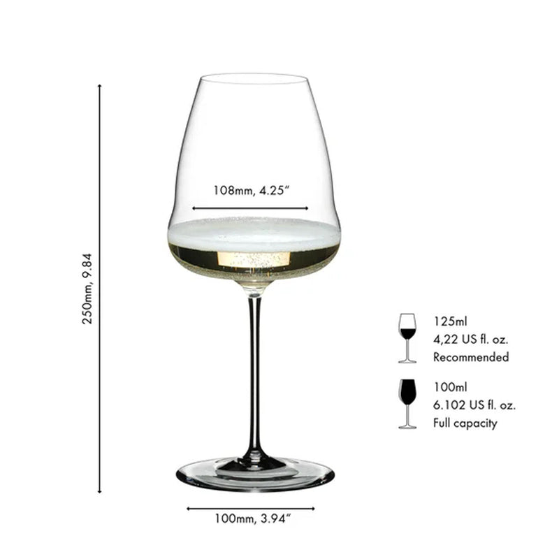 Riedel Winewings 270th Anniversary Champagne Wine Glasses, Set of 2