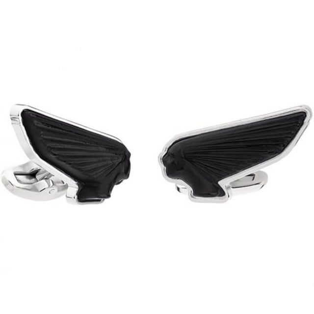 Lalique Mascottes Victoire Cufflinks, Black