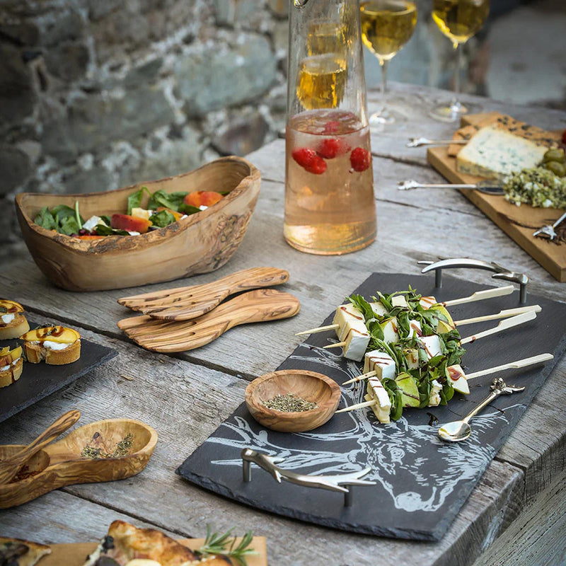 Selbrae House Olive Wood Round Dipping Bowl