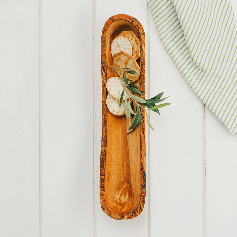 Selbrae House Olive Wood Artisan Bread Holder