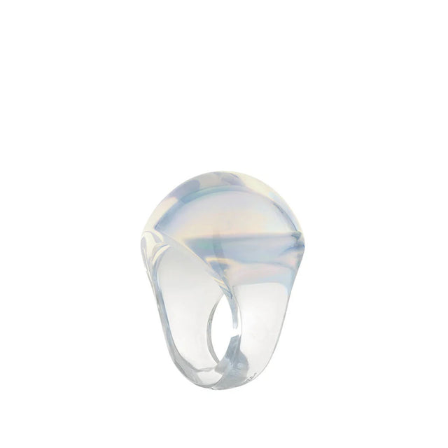 Lalique Cabochon Opalescent Ring, Size 57