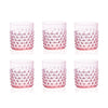 Klimchi Rosaline Hobnail Whiskey Glasses, Set of 6
