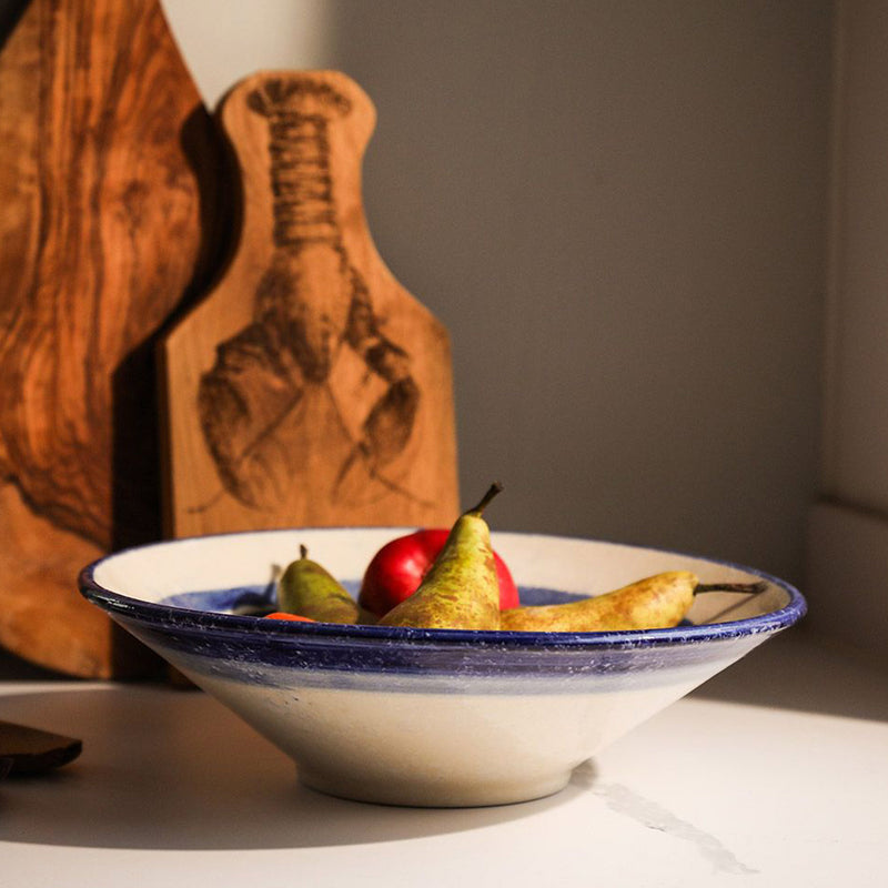 Selbrae House Ceramic Serving Bowl, Large, Stripe