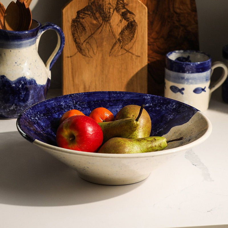 Selbrae House Ceramic Serving Bowl, Large, Wave