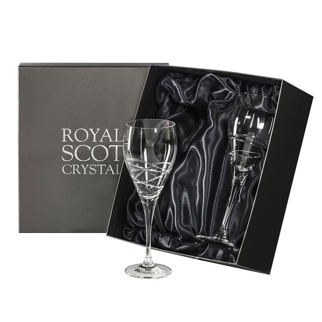 Royal Scot Crystal Skye 2 Large Wine Glasses 235mm