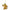 Yoda character ornament in robe, hanging gold chain