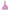Crystal figure of a princess in a pink gown with a tiara and wand on a white background