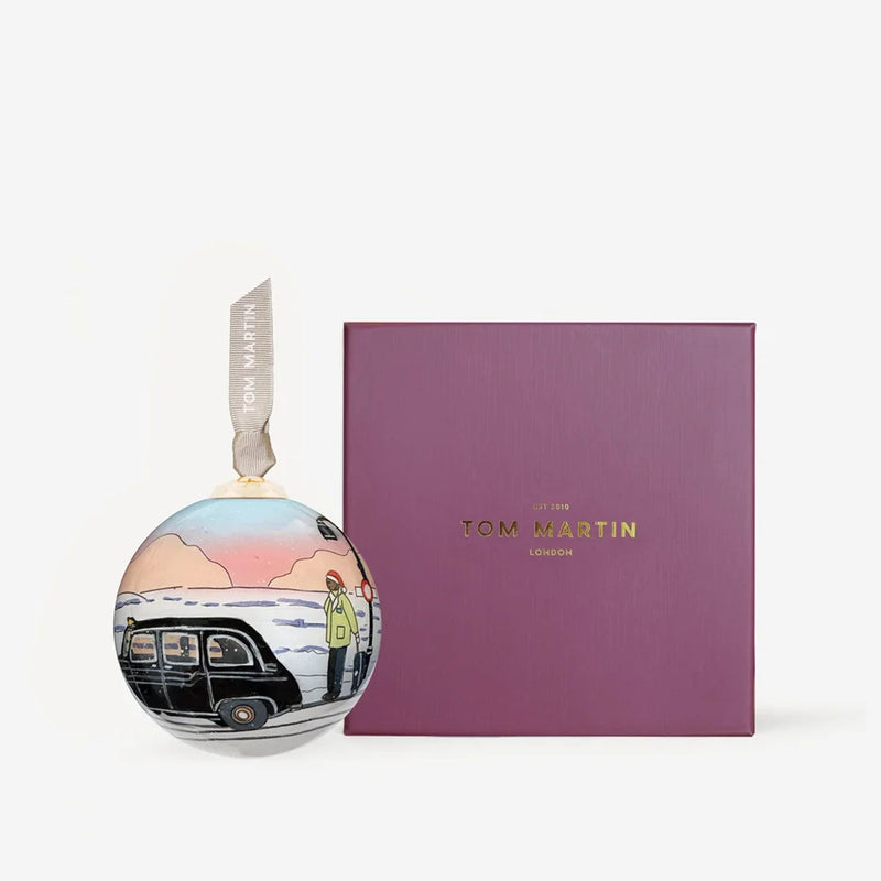 The London Taxi Home, Christmas Decoration, by Tom Martin