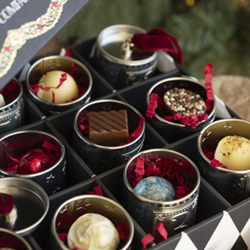The Chocolate Gift Company 12 Days to Christmas Tree Charms