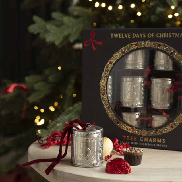 The Chocolate Gift Company 12 Days to Christmas Tree Charms