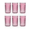 Klimchi Underlay Violet Hobnail Tumblers (set of 6)