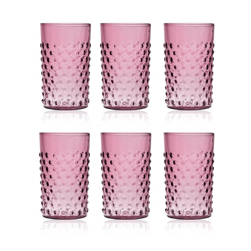Klimchi Underlay Violet Hobnail Tumblers (set of 6)